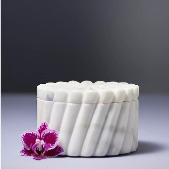 ANTHROPOLOGIE Marble Jewelry Box‎ NEW WITH TAG - Picture 1 of 3